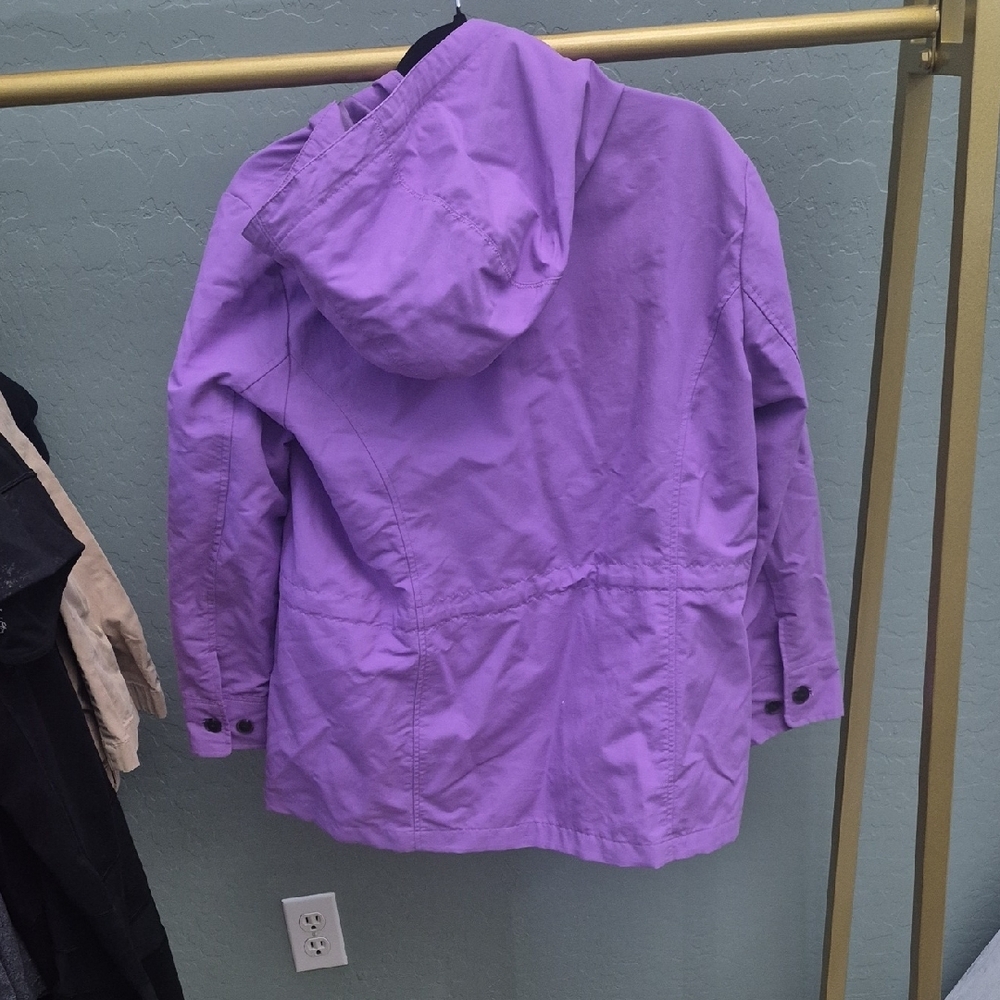 Lands' End Women's Rauncoat in Bold Purple - Picture 6 of 6